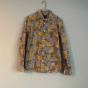 Gap floral button down shirt